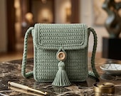 Crochet Crossbody Bag Pattern PDF, Mini Bag Pattern, Small Crochet Purse, Beginner Friendly DIY Handbag