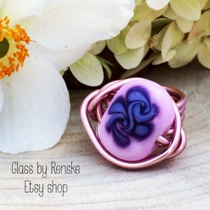 Focal bead wired ring