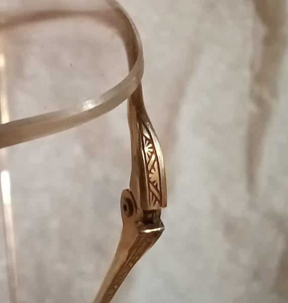 Circa 1890-1910 - 12K Gold Reading Glasses - Wire… - image 4