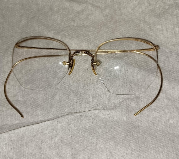 Circa 1890-1910 - 12K Gold Reading Glasses - Wire… - image 2