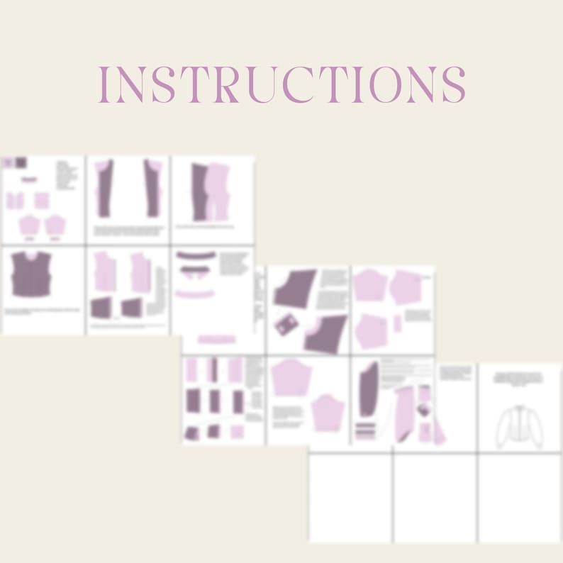 Puffy Sleeve Jacket PDF Sewing Pattern A4, US LETTER With 8 Sizes - Etsy