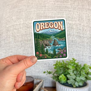 Oregon State Travel Sticker: Waterproof, Matte Finish