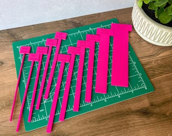 Outil de reliure courte en T, entretoise de réglage précis | PETG imprimé en 3D | Unités pouces/millimètres