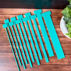 Bookbinding T, Exact Gap Setting Spacer Set | 3D Printed PETG | Inches Millimeters Tool