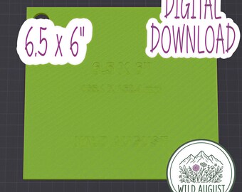 Gabarit de découpe 3D imprimable (STL) 6,5 x 6 pouces | Plaque d'alignement pour guillotine | Guide de découpe pour bloc-notes et papier | Téléchargement numérique
