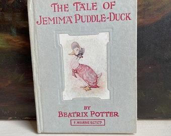 Vintage Jemima Puddle-Duck Beatrix Potter Book