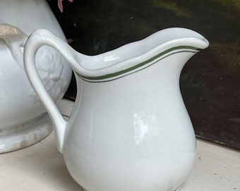 Vintage Chunky Ironstone Diner Creamer