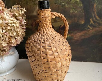 Vintage Wicker Covered Demi John