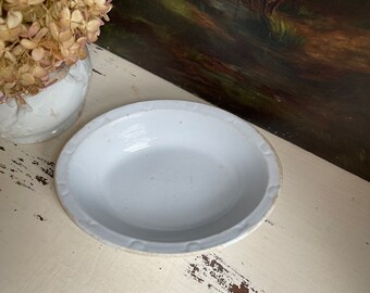 Antique Ironstone Oval Bowl