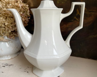 Vintage Ironstone Coffee Pot