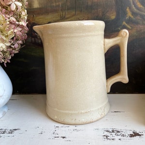 Antique Stained and Crazed Ironstone Milk Pitcher