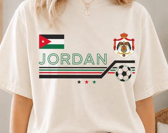 Vintage Jordan Soccer Comfort Colors Shirt, Retro Jordan World Soccer 2026 T-Shirt, Jordan National Team Fan Shirt, Football Fan Gift