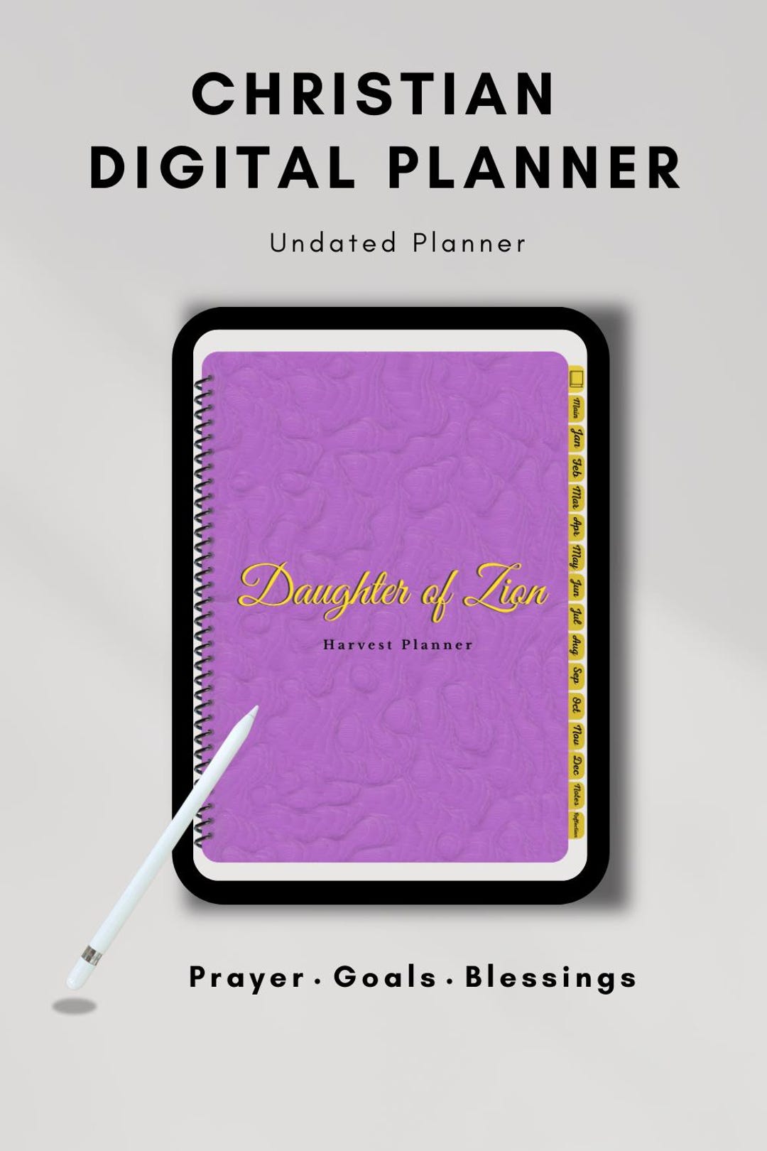 Purple & Gold Christian Planner | Digital | Faith | Proverbs 31 Woman ...