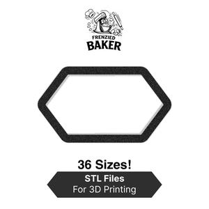 Pointed Rectangle Cookie Cutter Set – 36 Sizes for 3D Printing (Digital Download)
