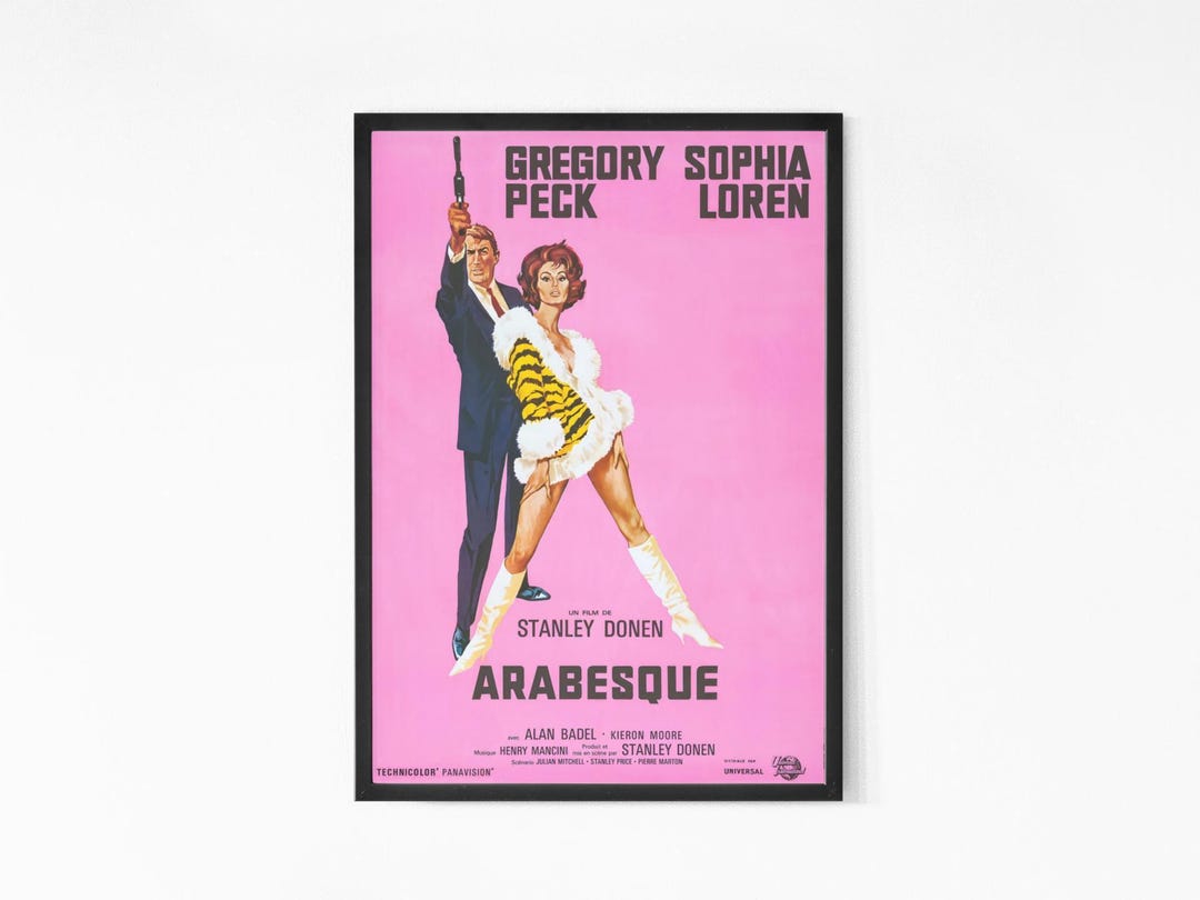 Arabesque 1966 Movie Poster. Sophia Loren, Midcentury Art, Minimalist ...