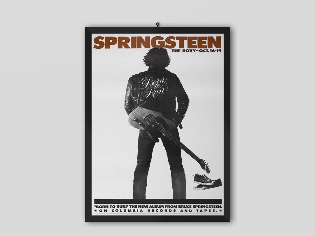 Bruce Springsteen Roxy 1975 Bruce Springsteen 1975 Roxy Theater L.A. Vintage Concert Poster. Music ...