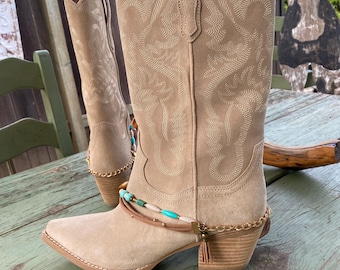 Festival Ready, Boho Coastal Cowgirl Boot Bling, Dance Ready
