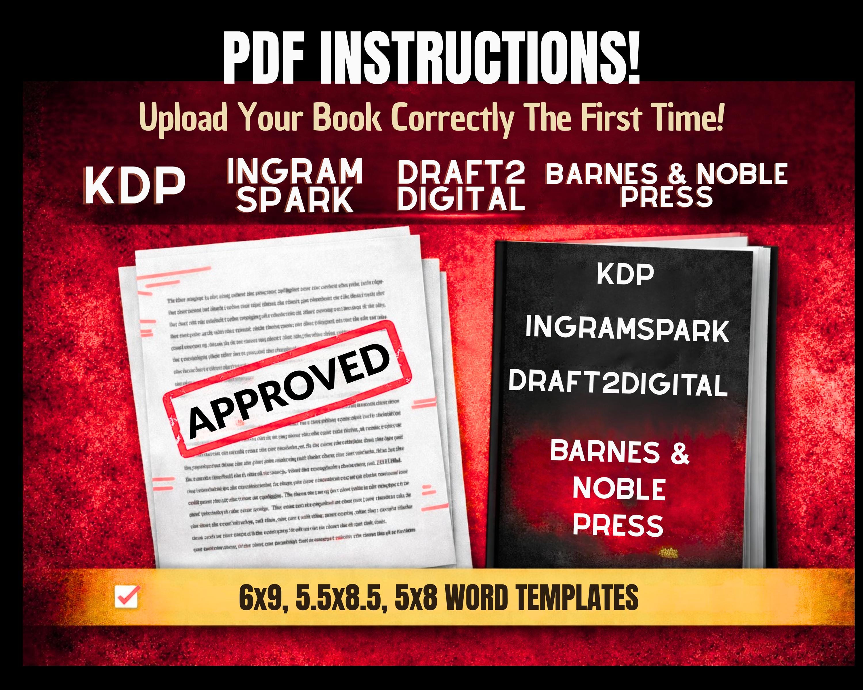 Book Interior Template Microsoft Word 6x9 5x8 5.5x8.5 – Print Ready ...