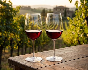 OrthoVitre Wine Glasses Set of 2 – Unique Gift for Surgeons and Doctors | Crystal Bowl with Orthopaedic Stainless Steel Stem