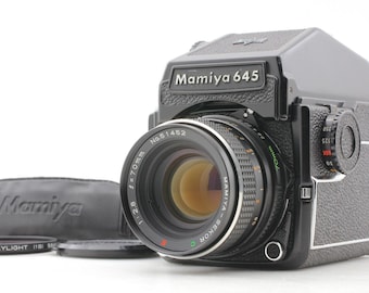 Nahezu neuwertig] Mamiya M645 1000S Filmkamera + Secor C E 70 mm F2.8 Objektiv 6x4,5 Japan