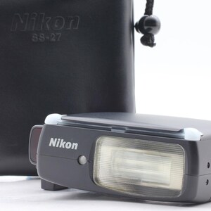 Nikon Speedlight Sb-27 Shoe Mount Ttl Flash For Nikon Af Slr Film Camera W/ Case