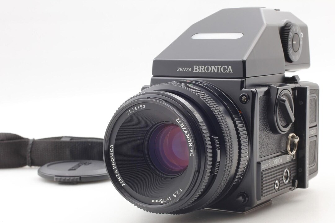 N Mint+++] Zenza Bronica Etr Si Film Camera 75mm F2.8 Pe Lens Ae-iii ...