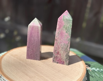 Unique Natural Pink Cobalt Calcite Tower Point