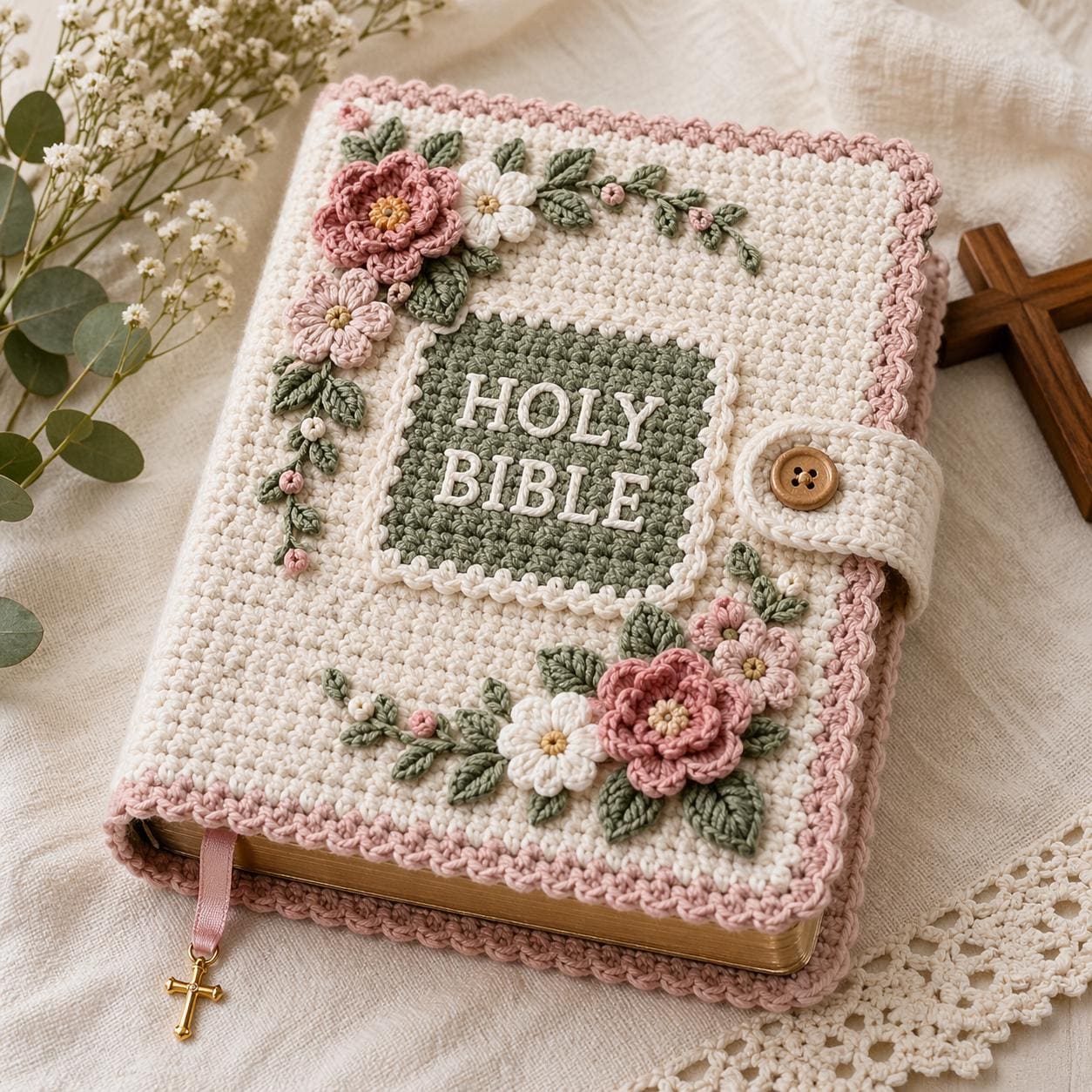 40 Book Sleeve Crochet Patterns for Stylish, Protective Handmade Reading Accessories 2 Crochet Bible Cover Pattern Floral Book Sleeve Beginner