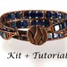 Jewelry making kit: Wrap bracelet kit with beads, supplies & beginner's step-by-step tutorial. "Western Bluejeans".