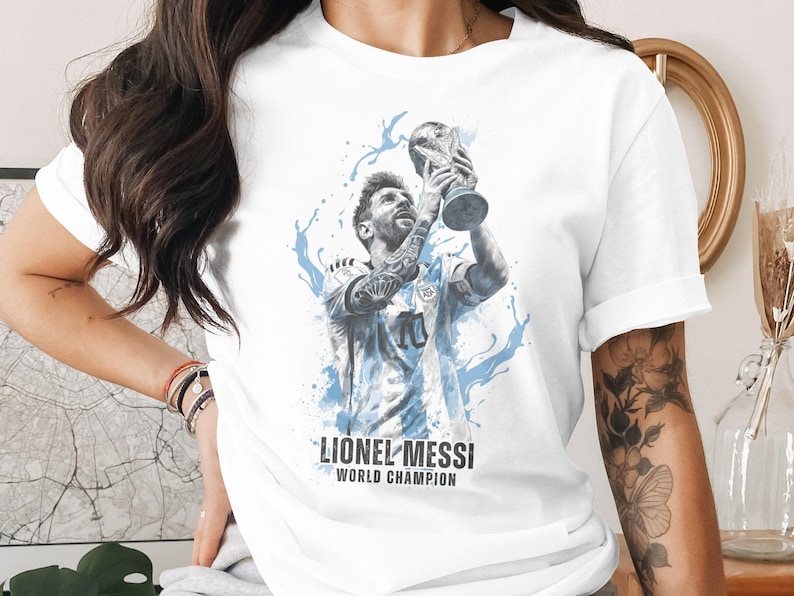 Messi PNG Shirt Design, Lionel Messi Comic Sublimation, Soccer Graphic Tee, Instant Download