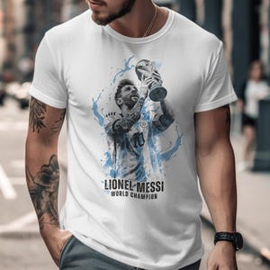 Messi PNG Shirt Design, Lionel Messi Comic Sublimation, Soccer Graphic Tee, Instant Download
