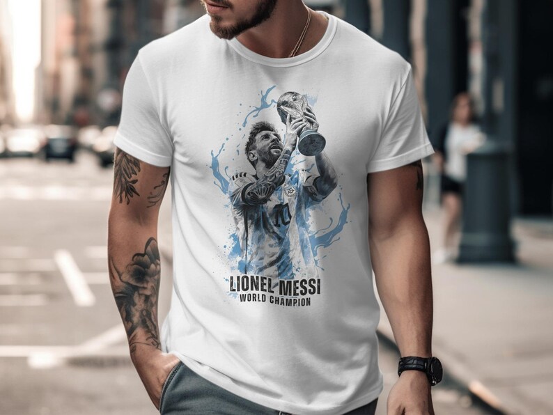 Messi PNG Shirt Design, Lionel Messi Comic Sublimation, Soccer Graphic Tee, Instant Download