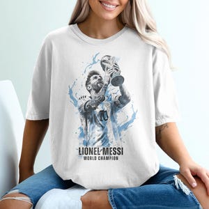 Messi PNG Shirt Design, Lionel Messi Comic Sublimation, Soccer Graphic Tee, Instant Download