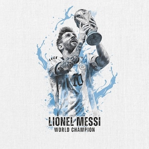 Messi PNG Shirt Design, Lionel Messi Comic Sublimation, Soccer Graphic Tee, Instant Download