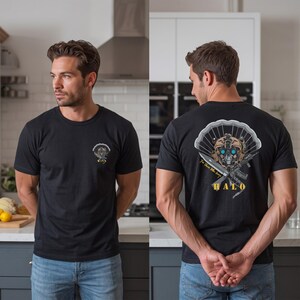 Airborne Landing T-Shirts Tactical T-shirt Loose Tops Breathable Tee Military Enthusiast