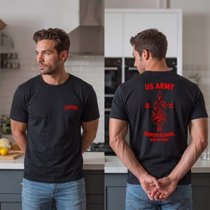 Army Sniper, T-Shirt, Sniper Tab, Sniper Instructor, Sniper School, Sniper Tee, US Army, Military, Veteran, Gift, Shirt