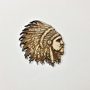 Feathered Indian Hat Pin, Lapel Pin