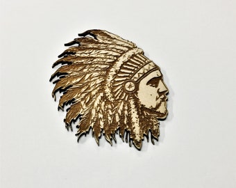Feathered Indian Hat Pin, Lapel Pin
