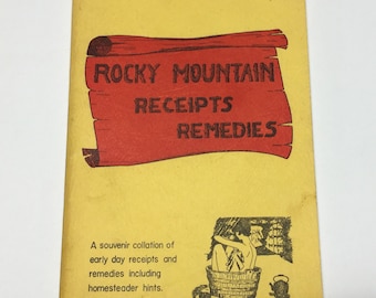 Rocky Mountain Receipts Remedies booklet, 1966