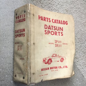 Datsun Nissan Parts Catalog, SP 311, SR 311, 1960's - Etsy