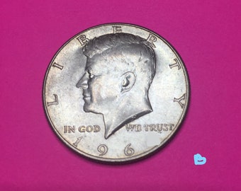 John F Kennedy Silver JFK fifty cent, 1967