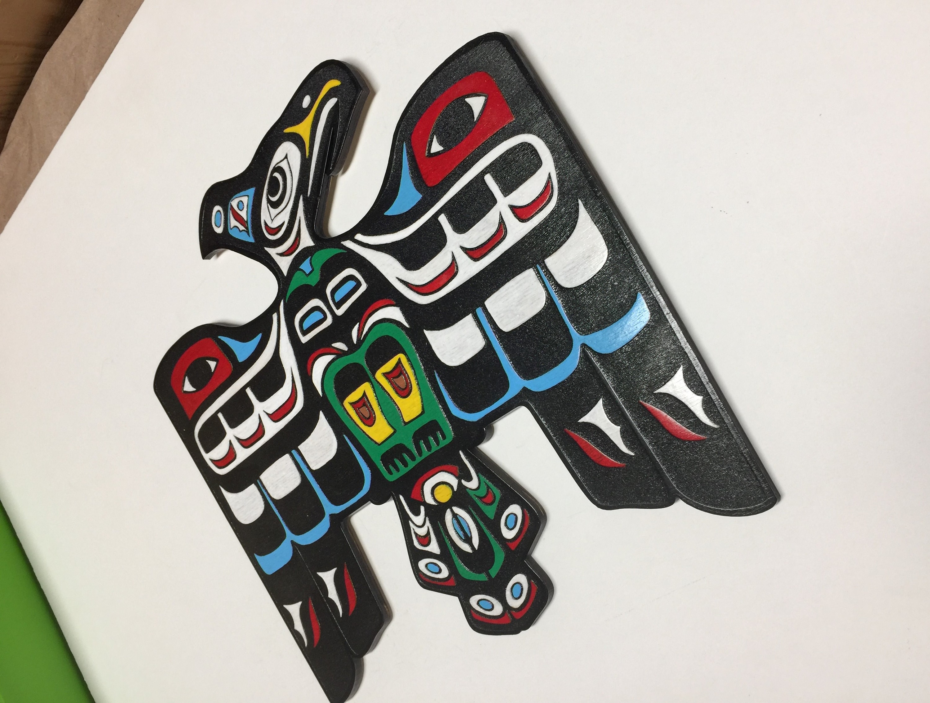 Eagle American Native Totem Style, Thunderbird Wall Hanger, Laser ...
