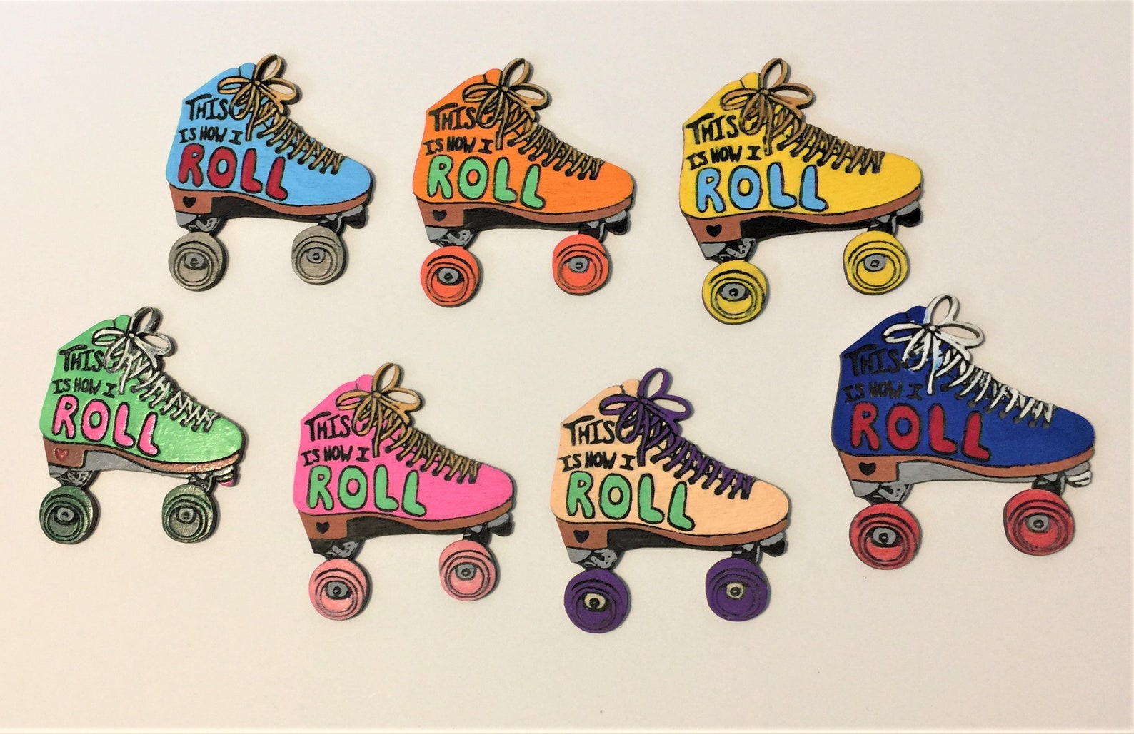 This is How I Roll SKATE Pin or QUAD Roller Skate Etsy