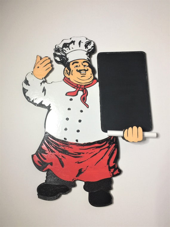 Italian Chef Chalkboard Kitchen Decor Etsy