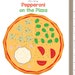 Pin the Pepperoni Pizza Party Printable Party Game Pizza | Etsy