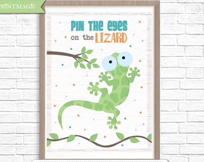 Reptile Party Printable Birthday Party Game 3 Poster Sizes - Etsy