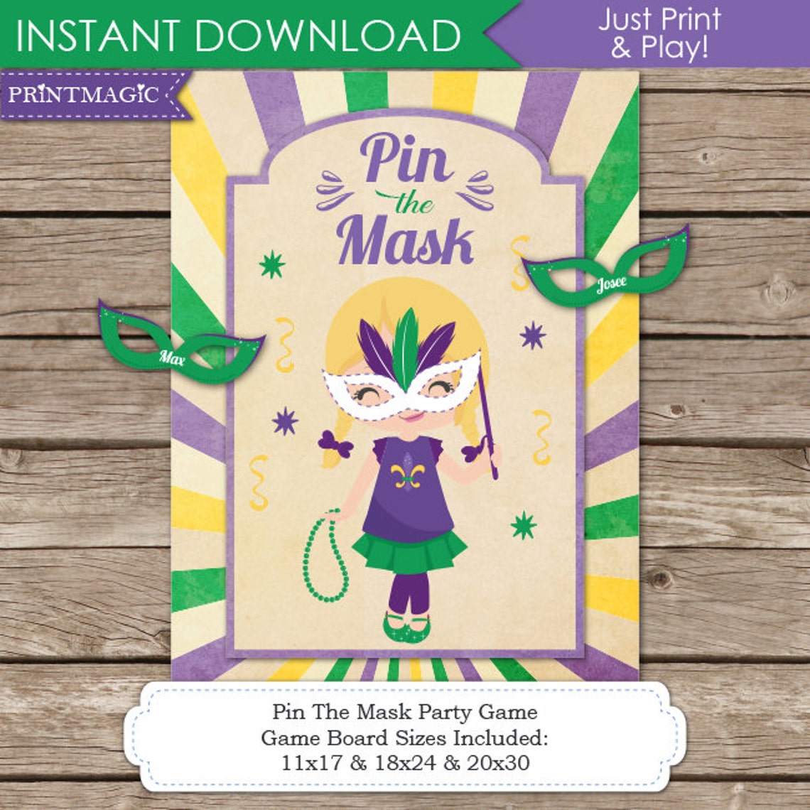 mardi gras pin