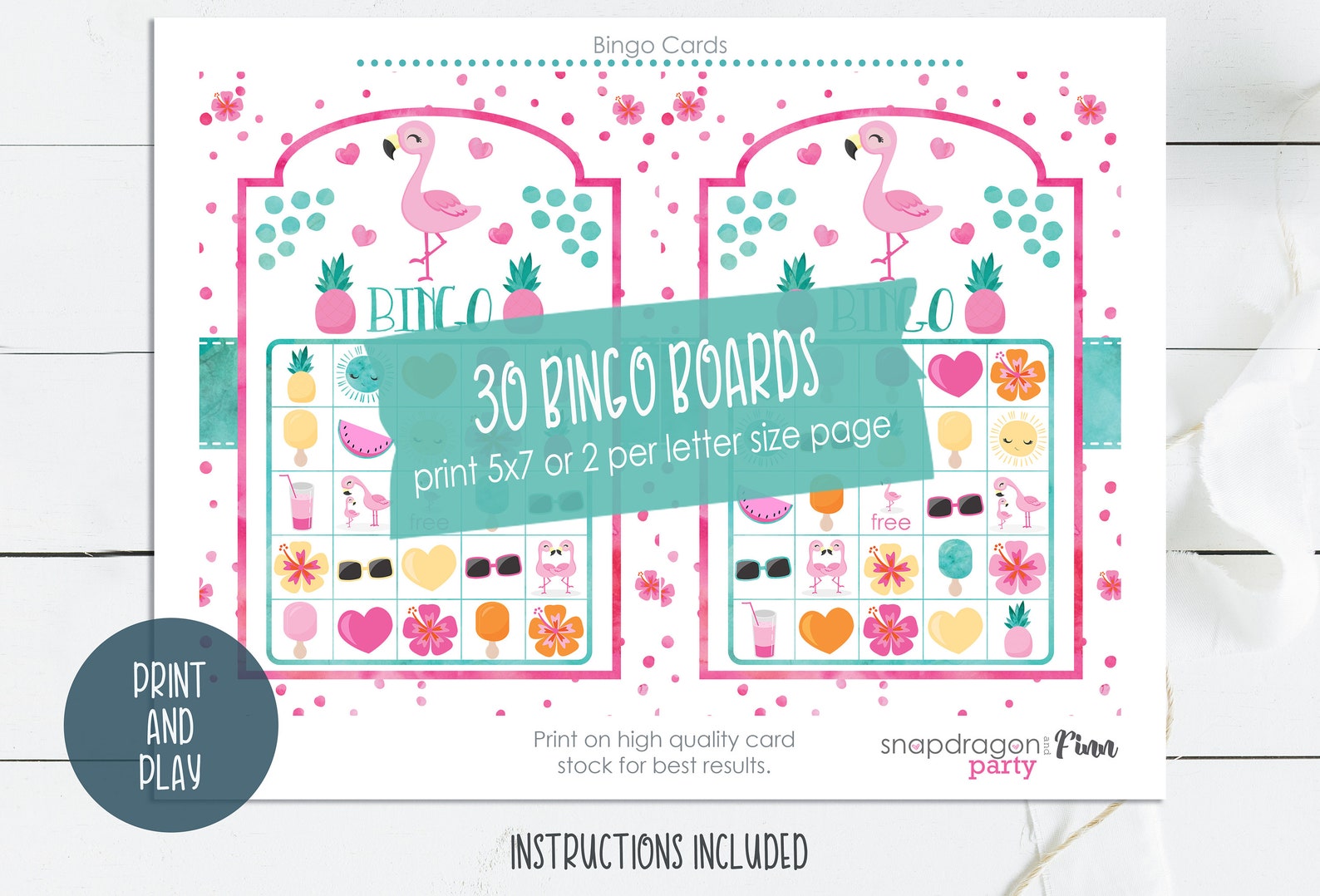 Luau Bingo Printable Game Printable Luau Birthday Party Game Hula Party ...