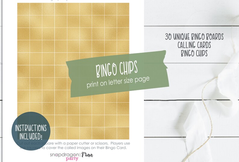 Jungle Bingo Printable Party Game - 30 Bingo Cards - Jungle Birthday ...