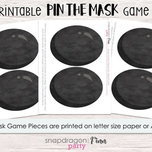 Pin the Mask on the Astronaut Printable Party Game 3 Poster Sizes Space Birthday Party Game ...